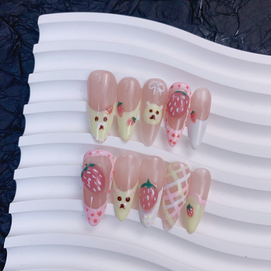 Cute strawberry puppy