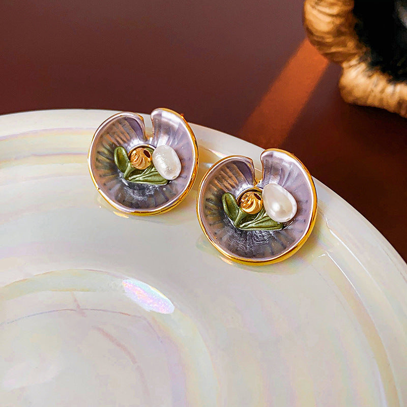 Monet garden earring