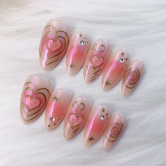 Cupid's Aura Almond blusher heart