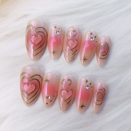 Cupid's Aura Almond blusher heart
