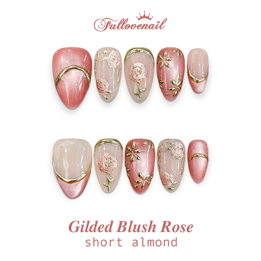 Gilded Blush Rose