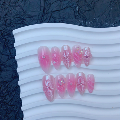 Almond blusher  3D flower