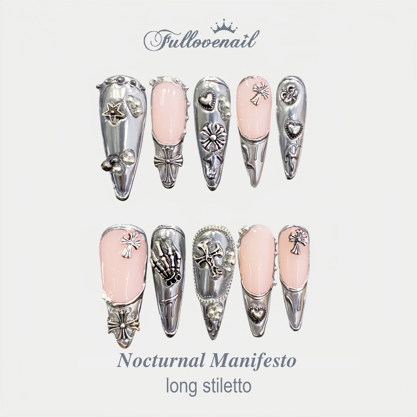 Stiletto Chrome mental heart