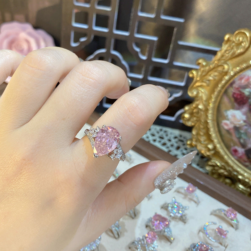 Pink diamond ring