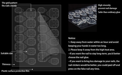 Nail Sticker Tabs 0.25mm Ultra-thin